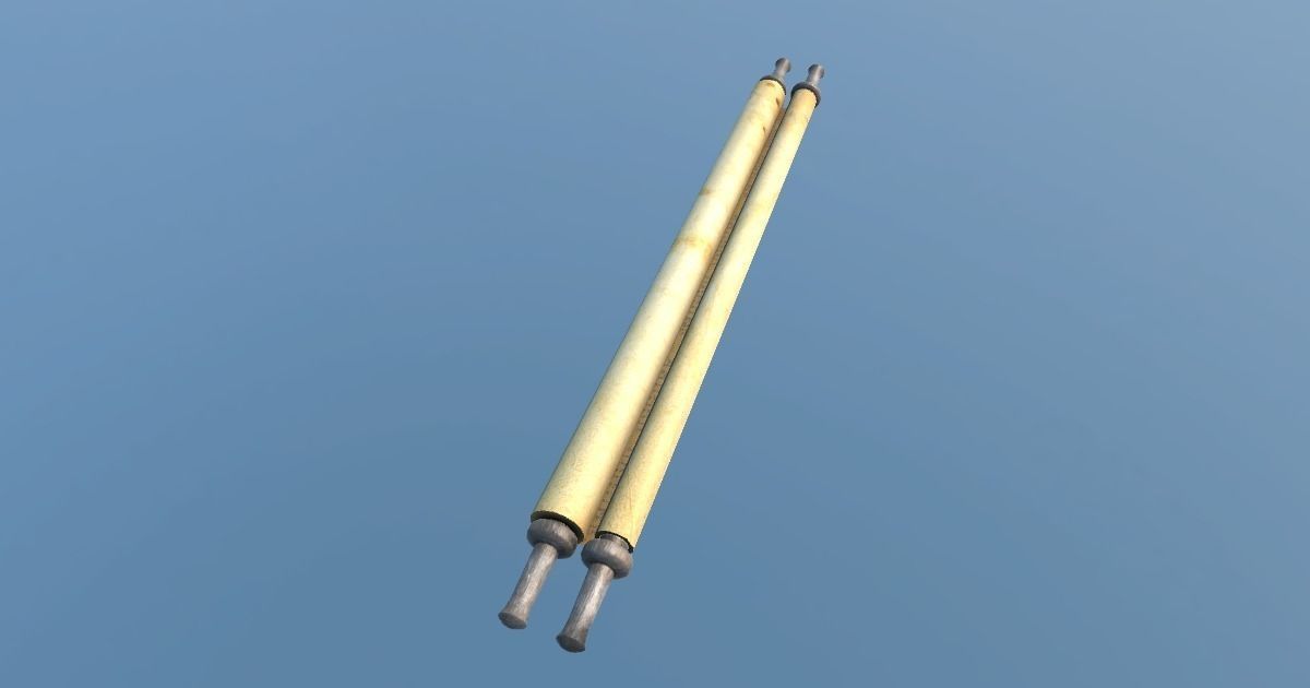 Medieval Table Setup Low-poly 3D model_16