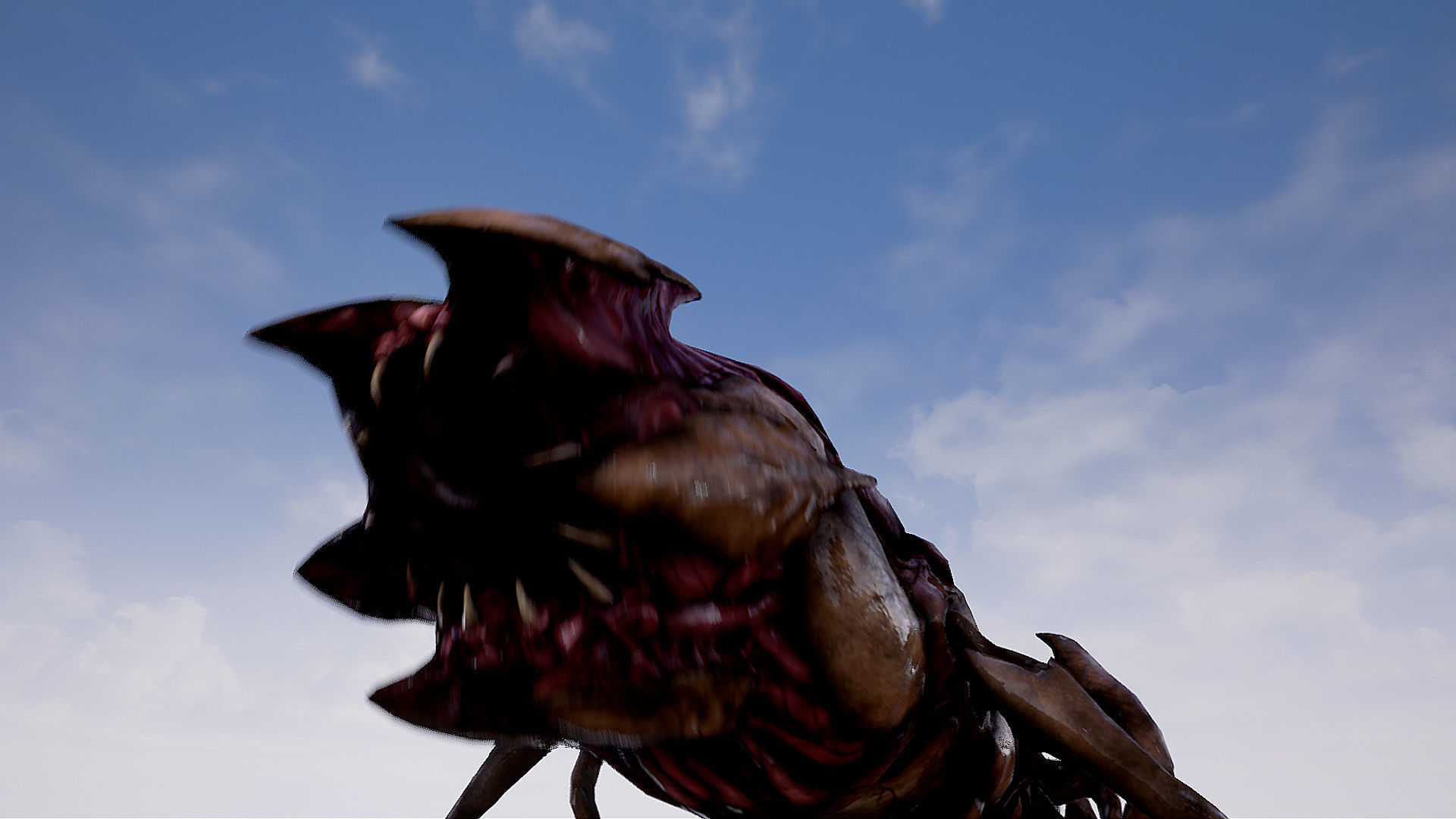 Worms insect Low-poly 3D model_9