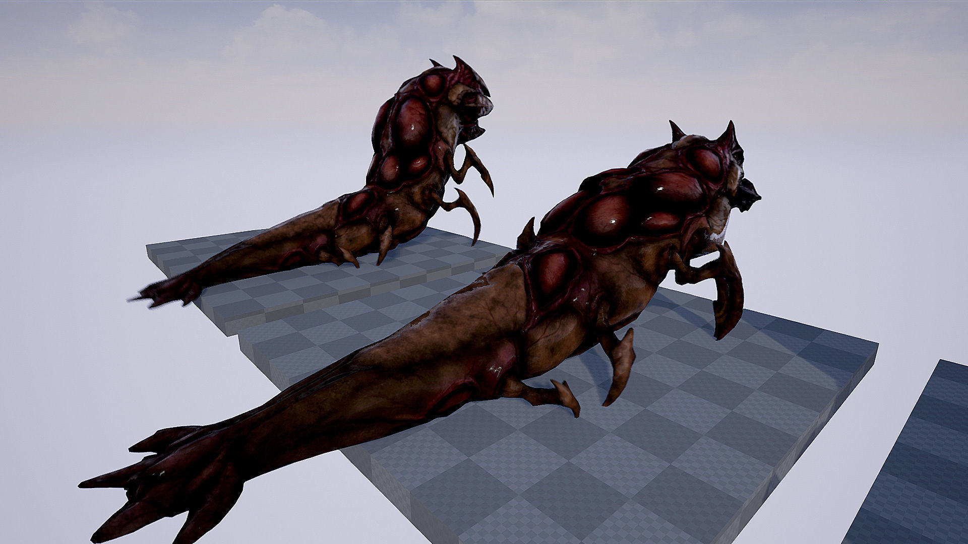 Worms insect Low-poly 3D model_10