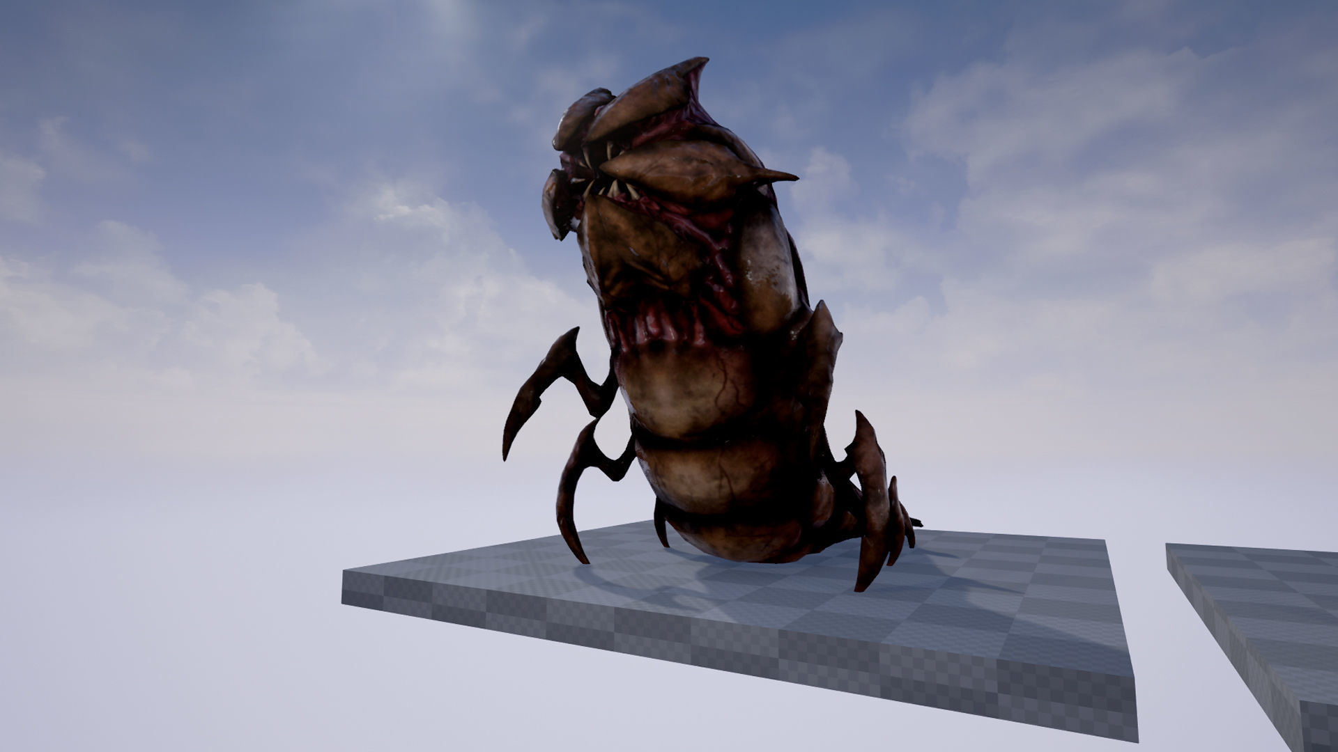 Worms insect Low-poly 3D model_4