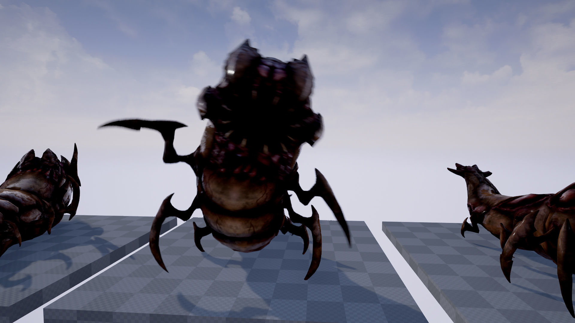 Worms insect Low-poly 3D model_6