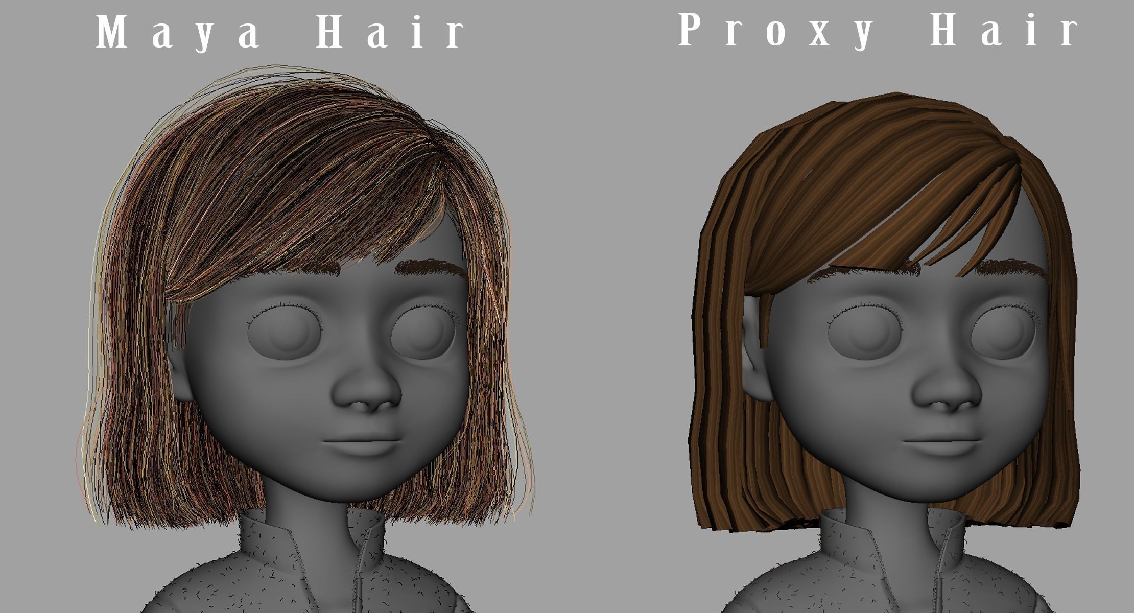 Cartoon Girl NoRigged 3D model_19