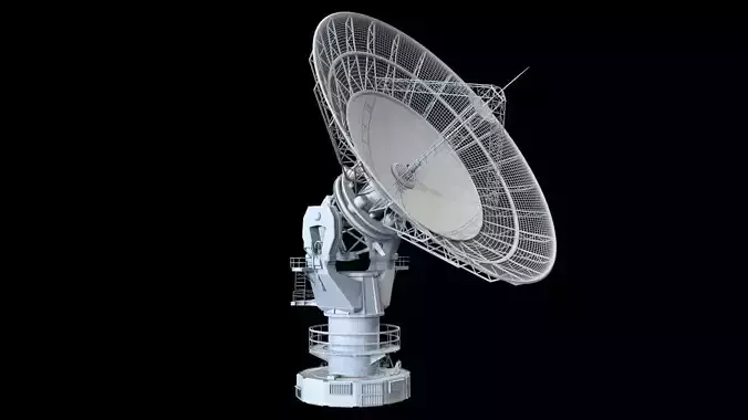 radio telescope 2 3D model