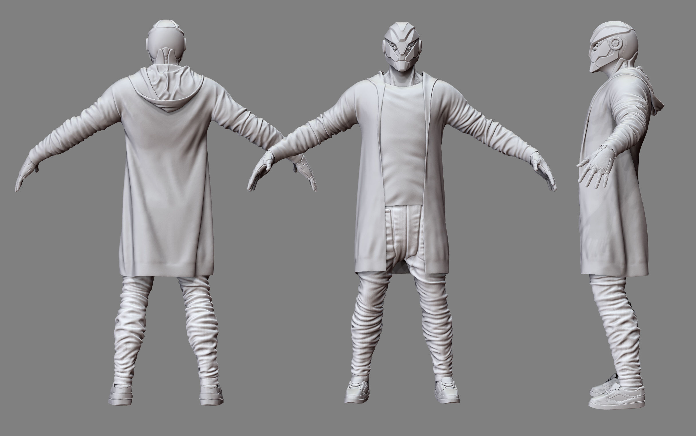 Mech character 3D model_3