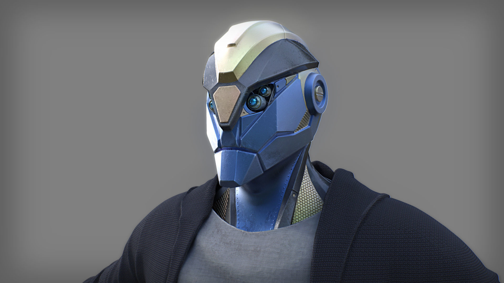 Mech character 3D model_2