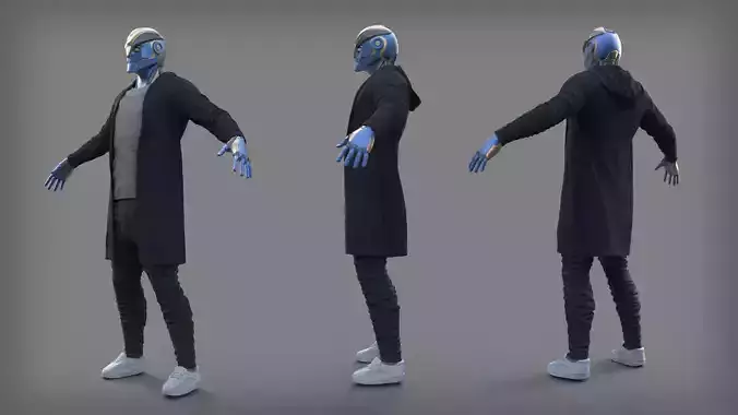 Mech character 3D model