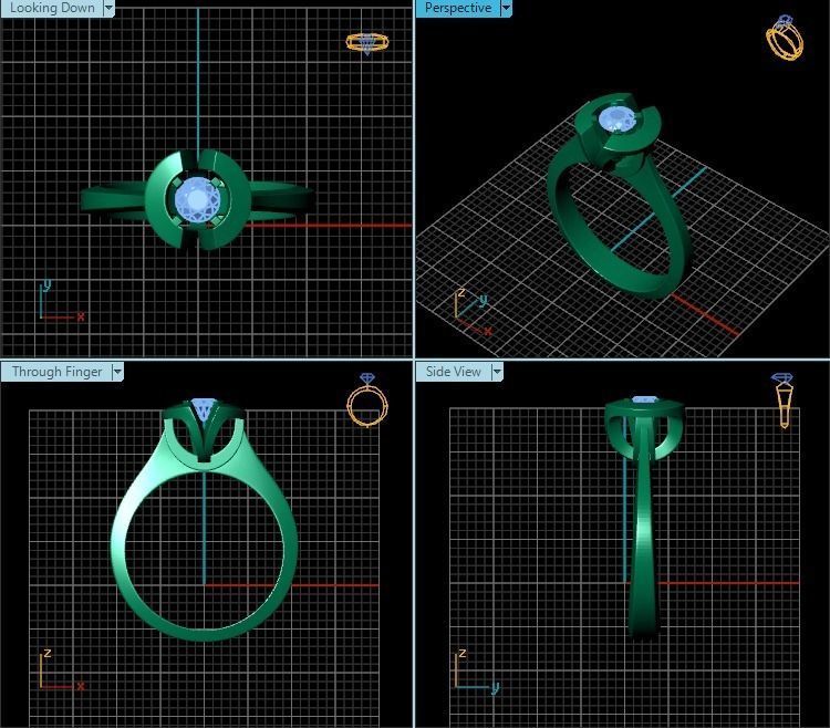 Ring R0503 3D print model_2
