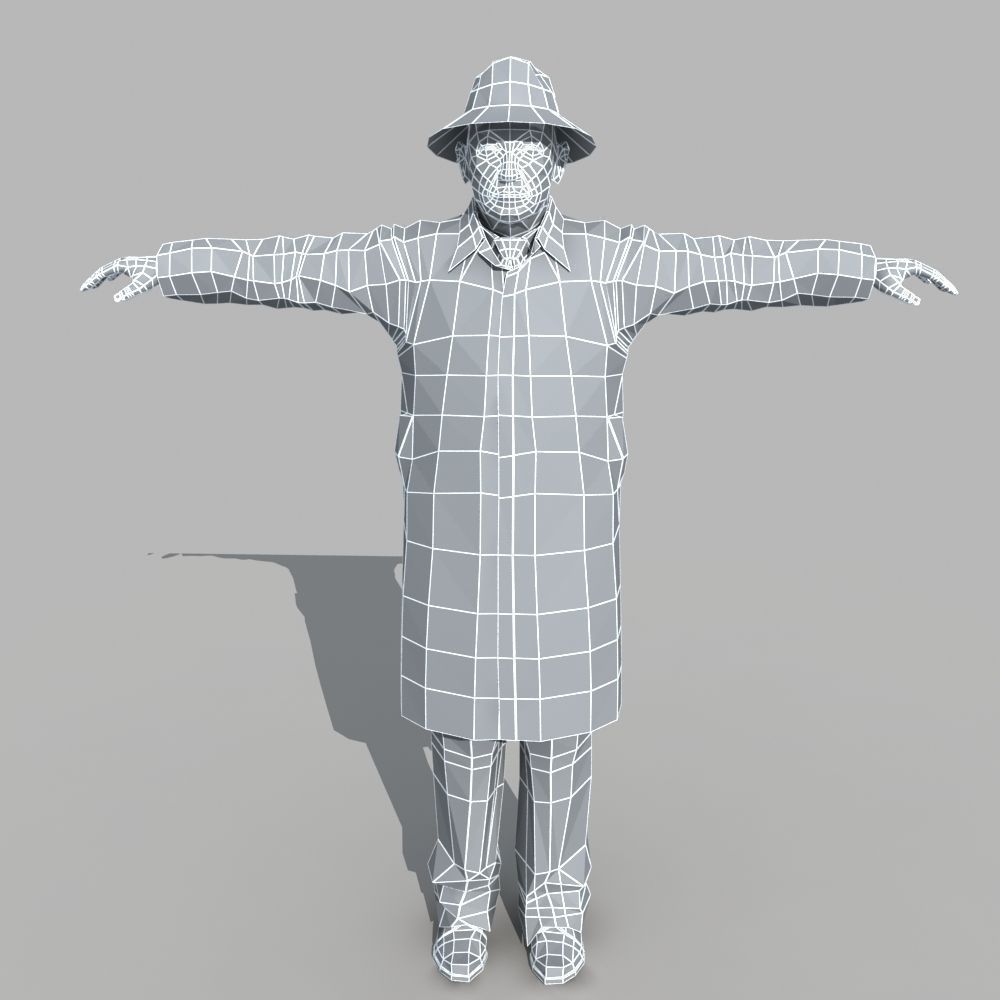 Asian Man 01 3D model_8