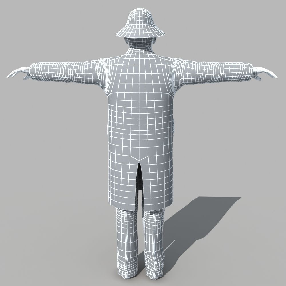 Asian Man 01 3D model_11