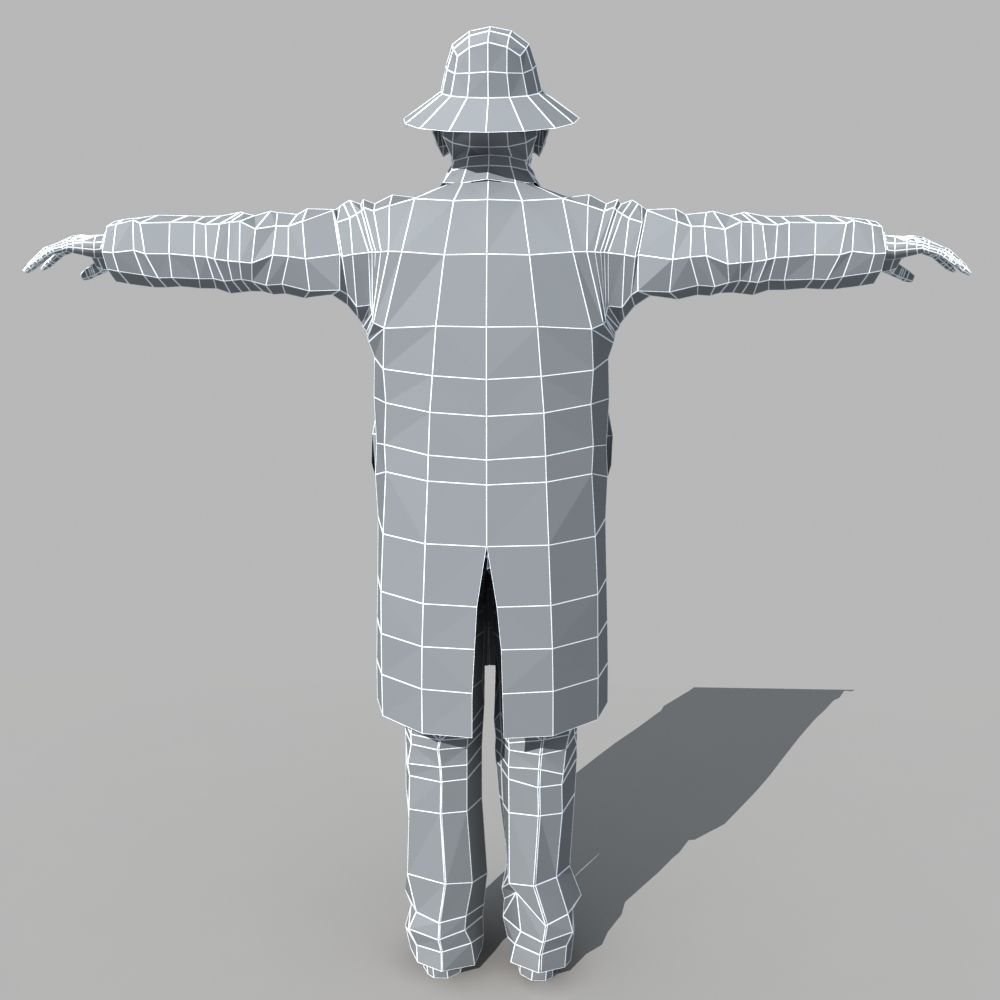 Asian Man 01 3D model_10