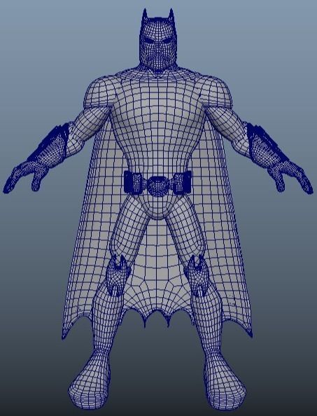 DC Super-hero Batman Cartoon 3D model_4