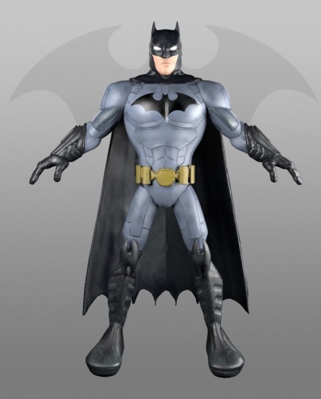 DC Super-hero Batman Cartoon 3D model_0