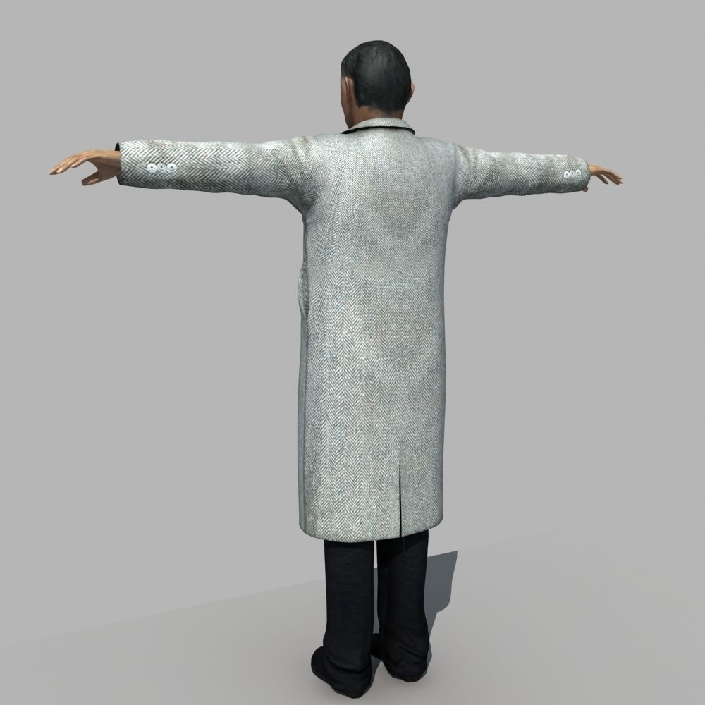 Asian Man 02 3D model_4