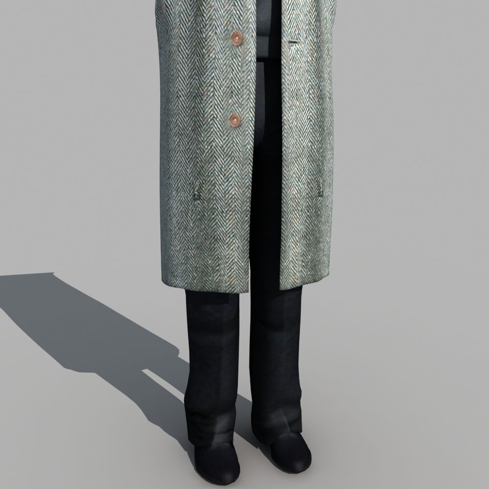 Asian Man 02 3D model_6