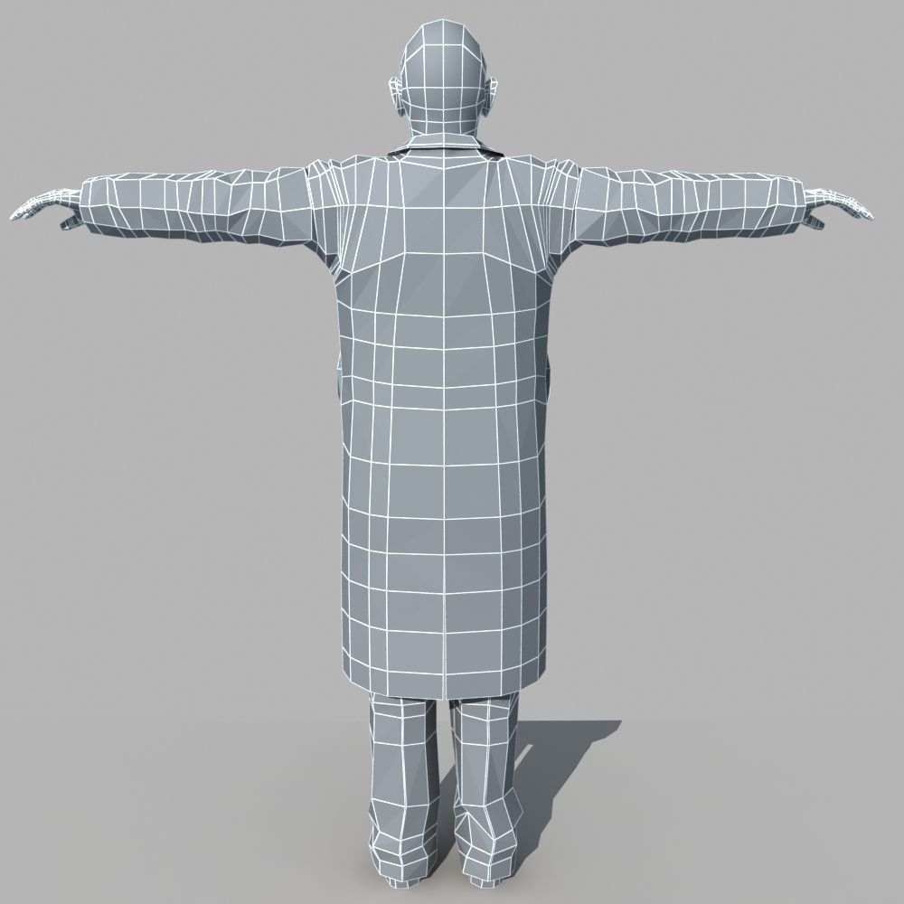 Asian Man 02 3D model_11