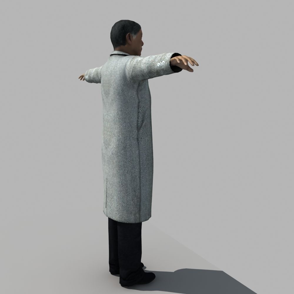 Asian Man 02 3D model_2