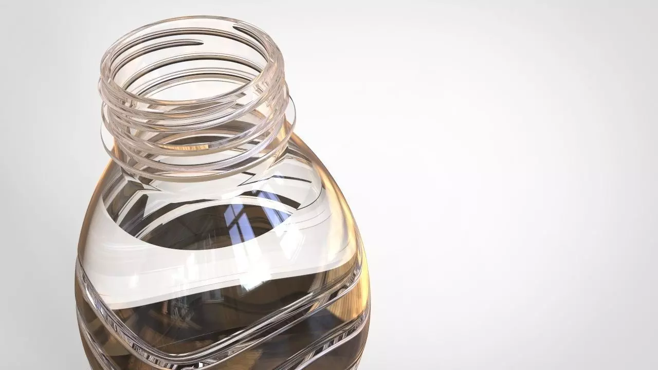 500ml water bottle B0001 3D print model_0