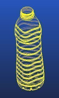 500ml water bottle B0001 3D print model_4