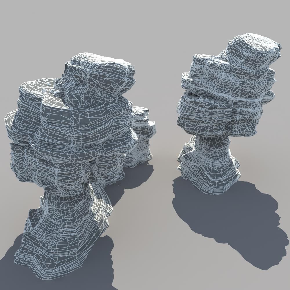 Desert Rock 3D model_12