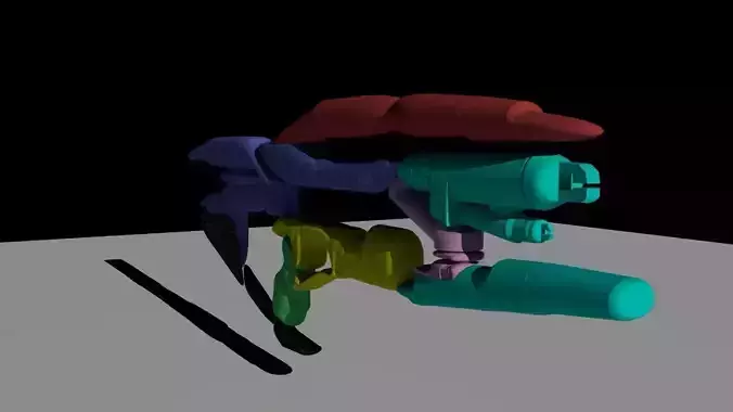 toy gun Free 3D model