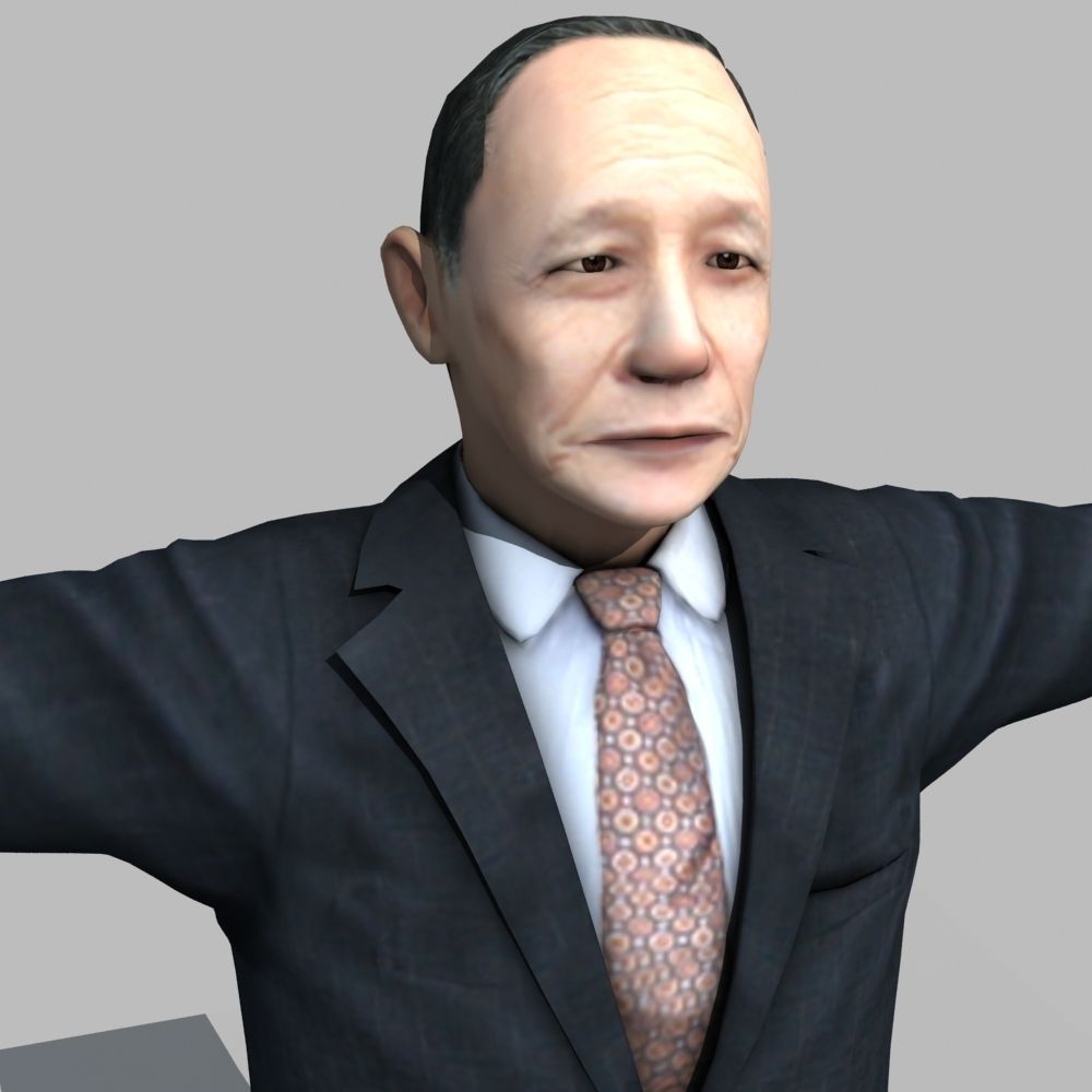 Asian Man 04 3D model_6