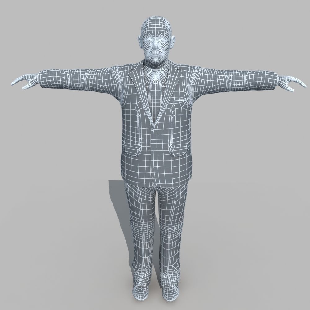 Asian Man 04 3D model_11