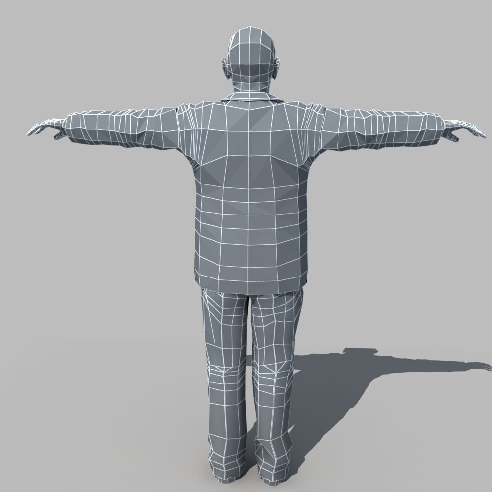 Asian Man 04 3D model_9