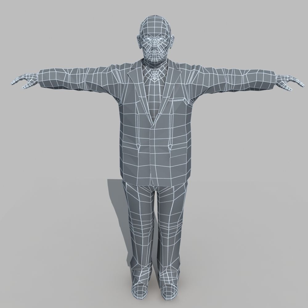 Asian Man 04 3D model_8
