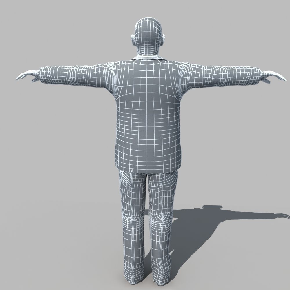 Asian Man 04 3D model_12