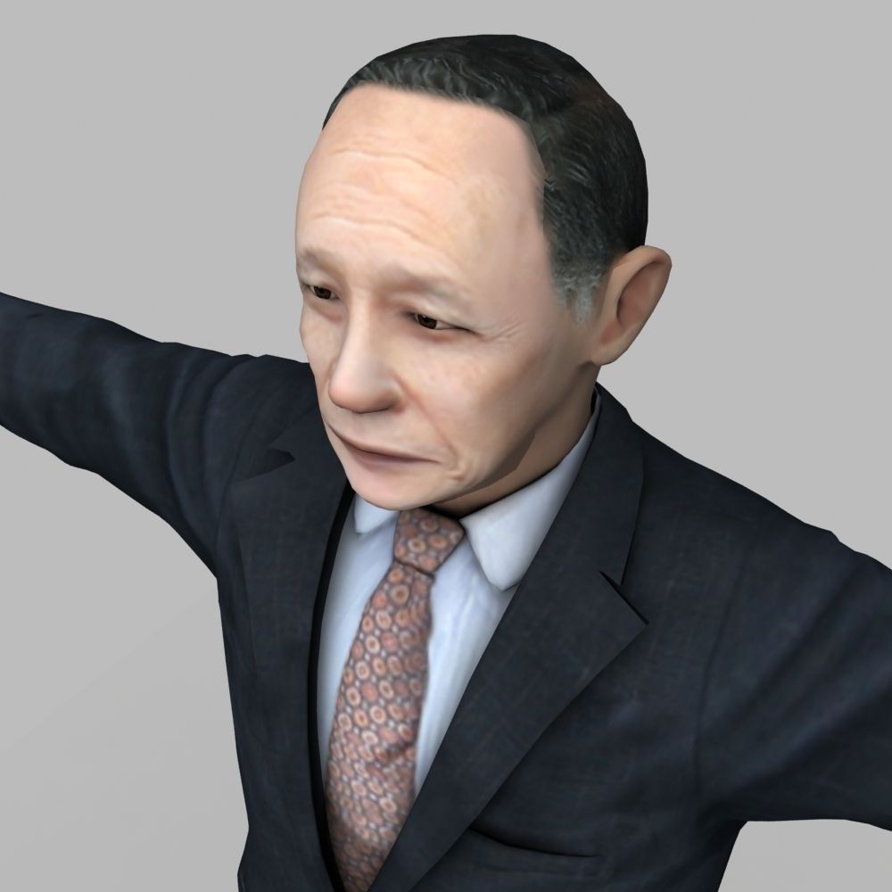 Asian Man 04 3D model_10