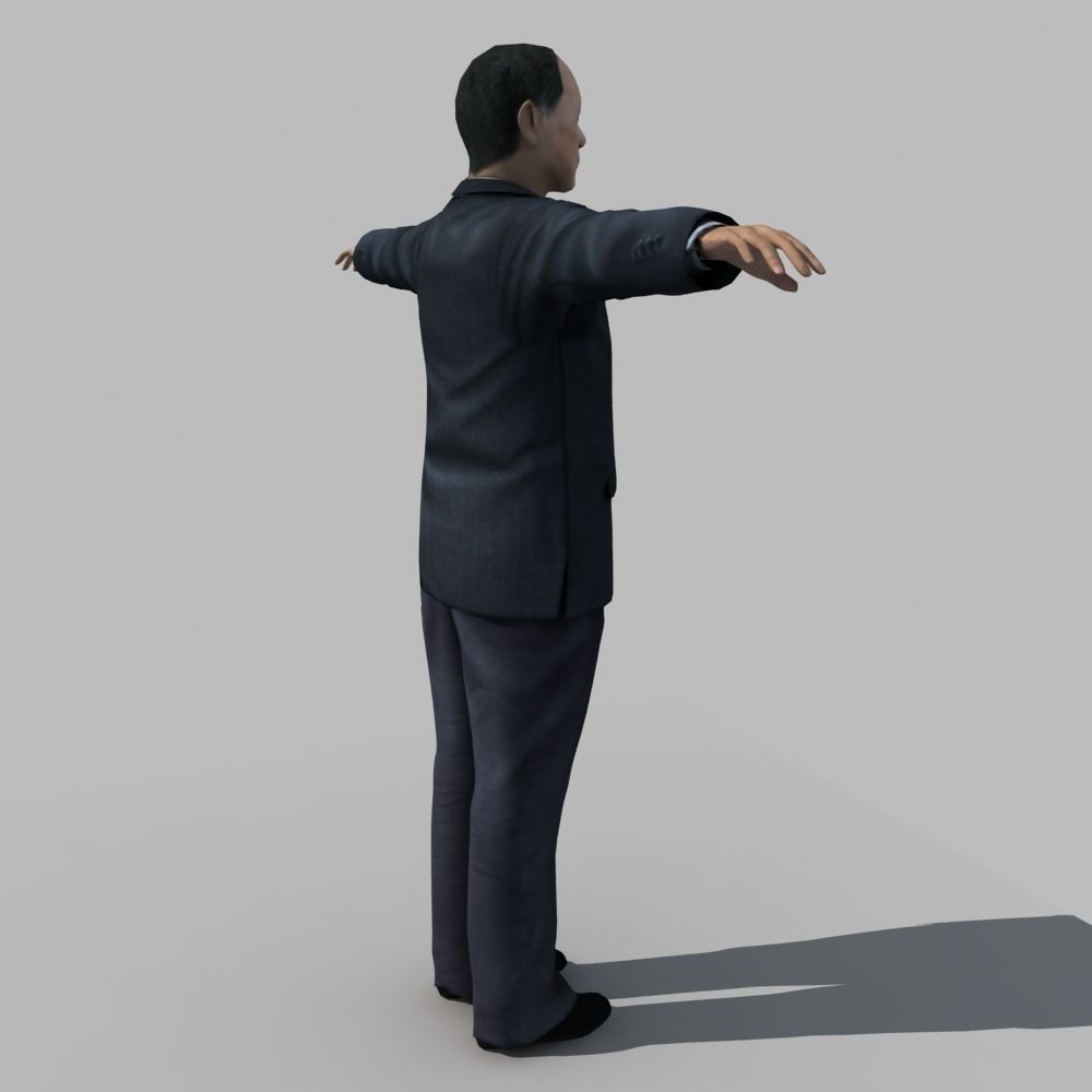 Asian Man 04 3D model_4