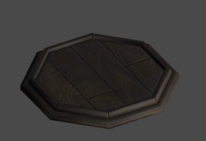 Figure Stand1 Low-poly 3D model_0