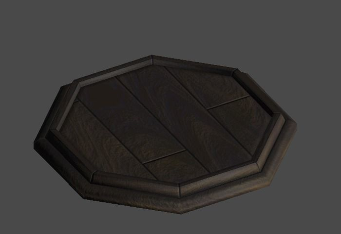 Figure Stand1 Low-poly 3D model Figure Stand1 Low-poly 3D model