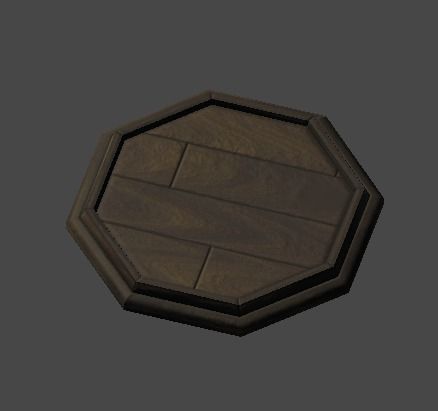 Figure Stand1 Low-poly 3D model_3