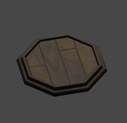 Figure Stand1 Low-poly 3D model_1