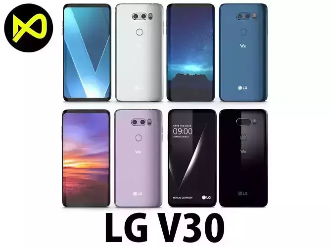 LG V30 All Colors 3D model
