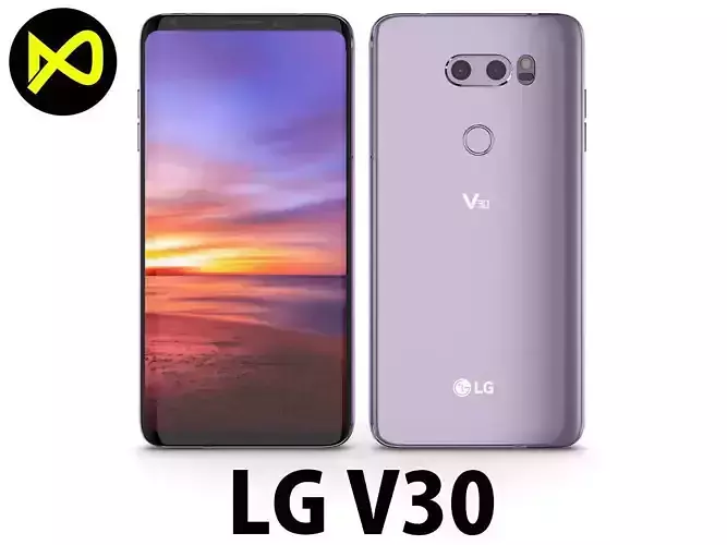 LG V30 Lavender Viot 3D model