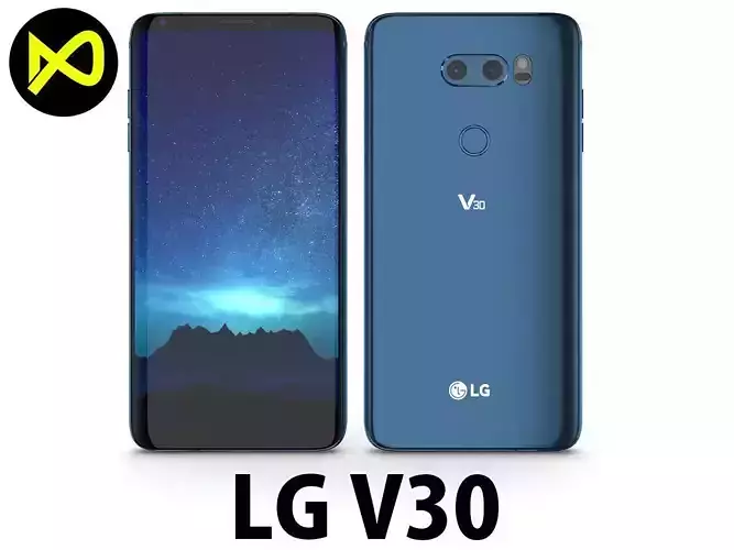 LG V30 Moroccan Blue 3D model