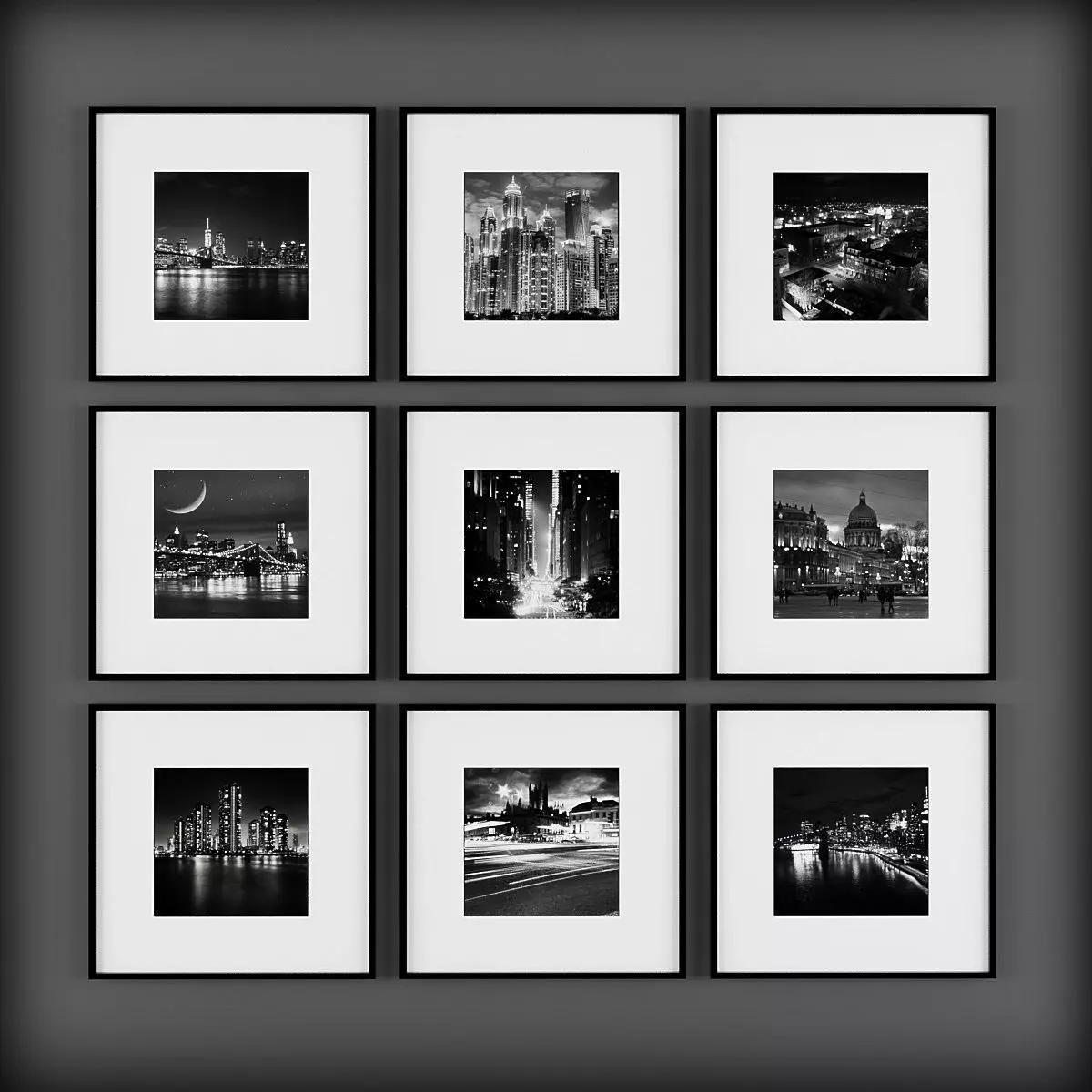 Picture Frames Low-poly 3D model_0