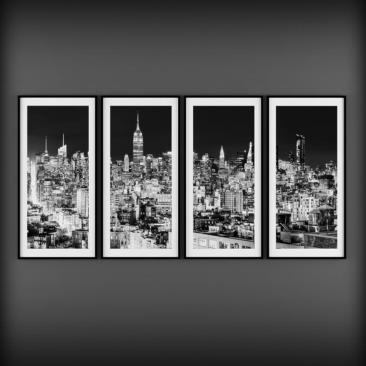 Picture Frames Low-poly 3D model_2