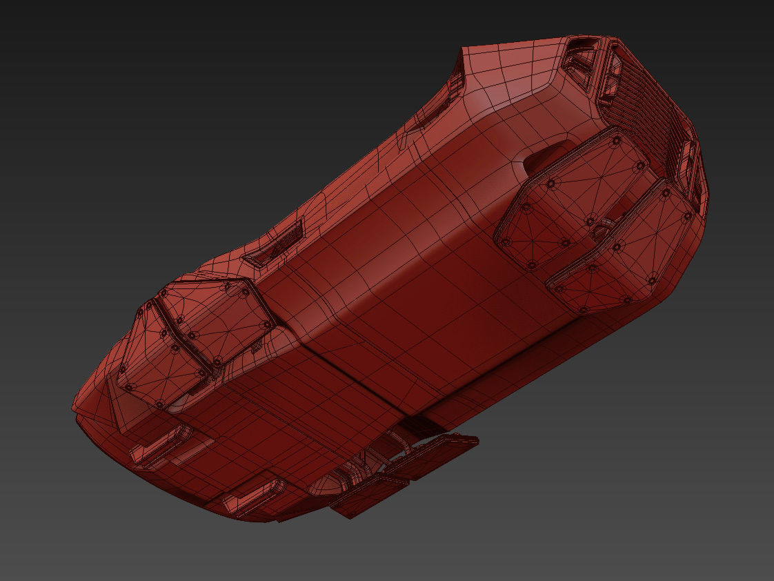 Hover sport car 3D model_11