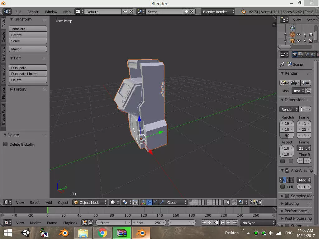 Sci fi ATM Free 3D model