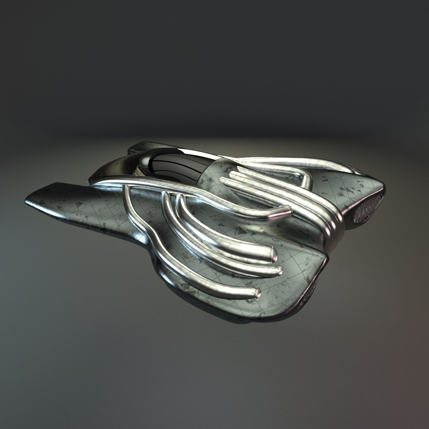 Hover car Tro 3D model_3