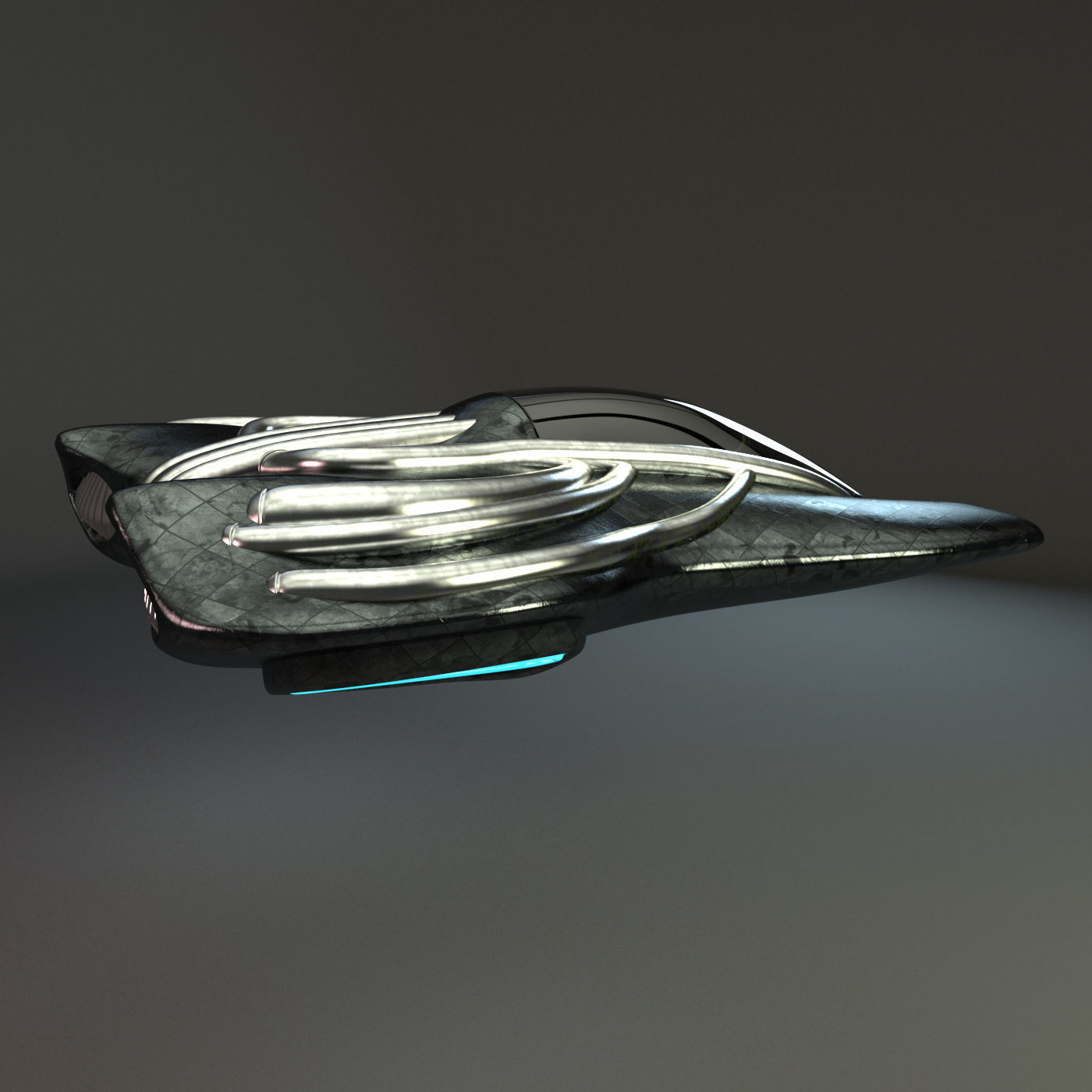 Hover car Tro 3D model_14