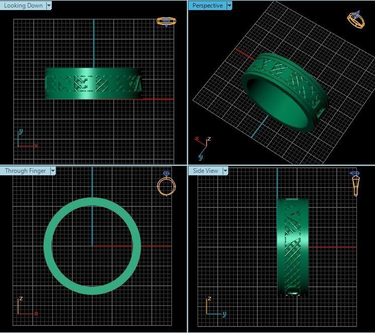 Ring R0516 3D print model_2