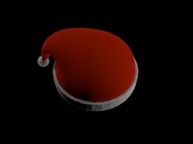 Christmas hat 3D model_2
