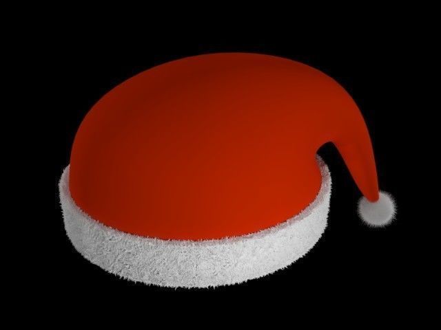 Christmas hat 3D model_1