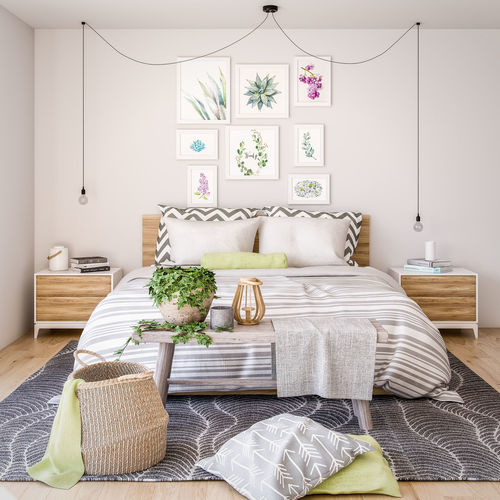 Decorative Bedroom Set 01 3D model