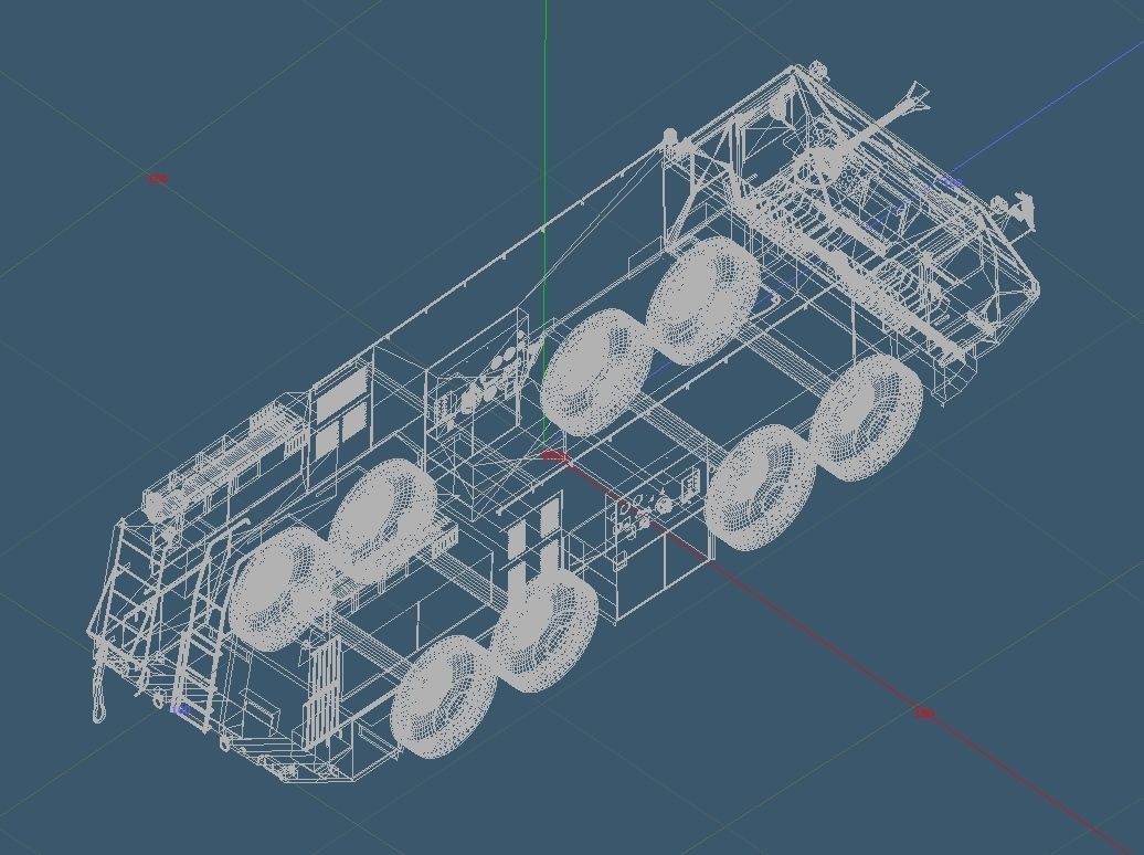Japan Air Self-Defense Force A-MB-3 Rescue Fire Engine 3D model_18