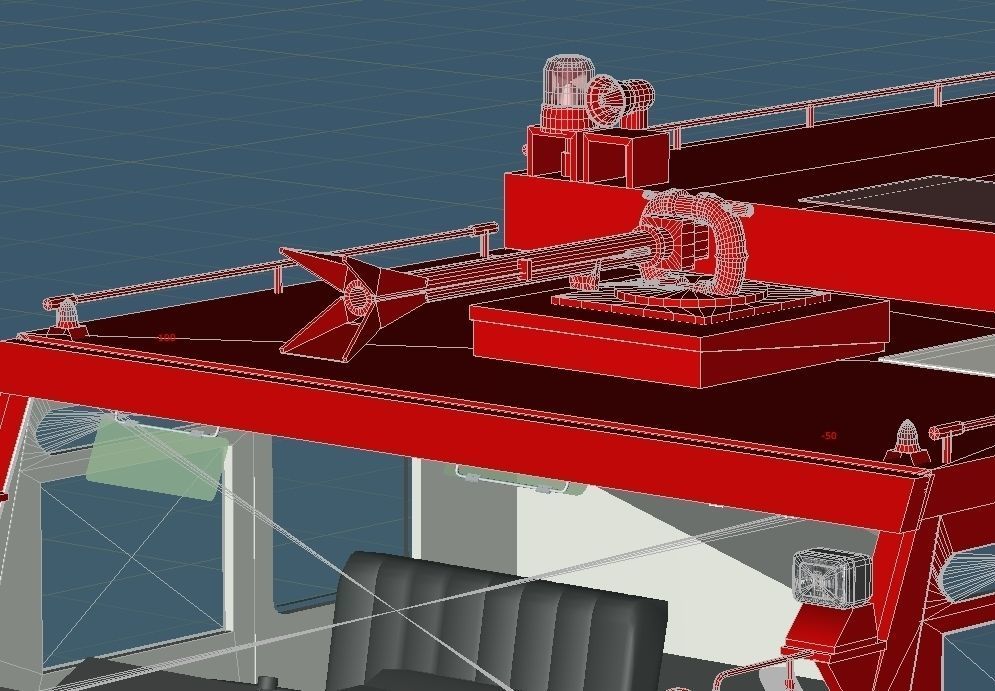 Japan Air Self-Defense Force A-MB-3 Rescue Fire Engine 3D model_14